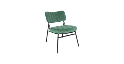 Marilane Velvet Accent Chair With Metal Frame Set of 2 Turquoise