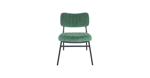 Marilane Upholstered Velvet Accent Chair With Metal Frame Turquoise