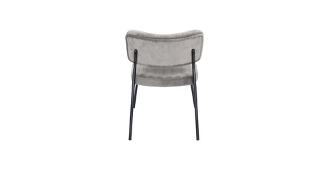 Marilane Upholstered Velvet Accent Chair With Metal Frame Fossil Grey