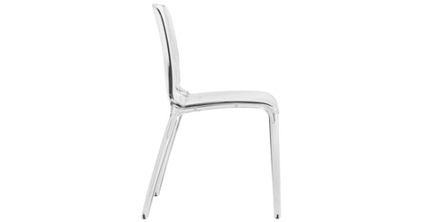 Murray Stackable Dining Side Chair in Plastic Clear