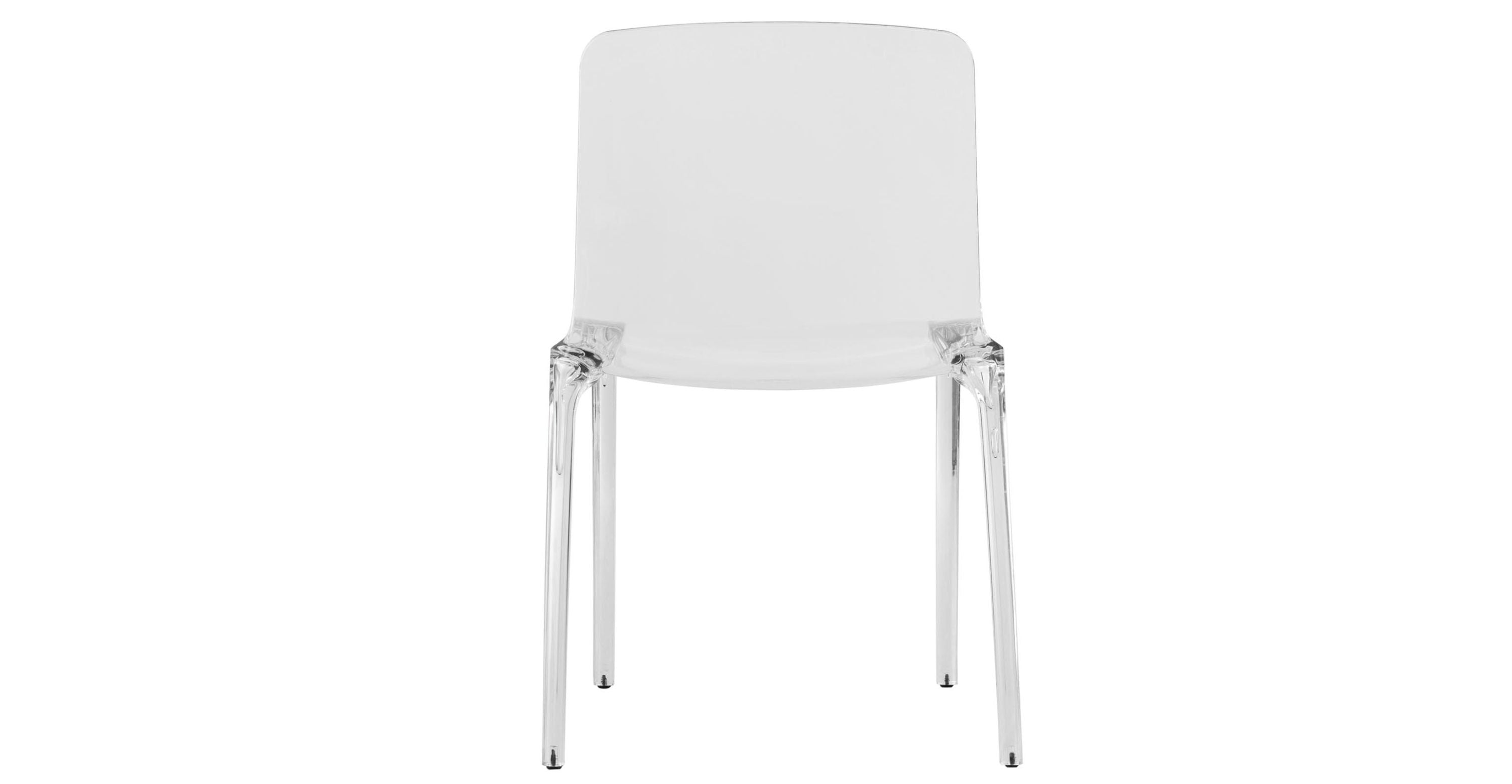 Murray Stackable Dining Side Chair in Plastic Clear