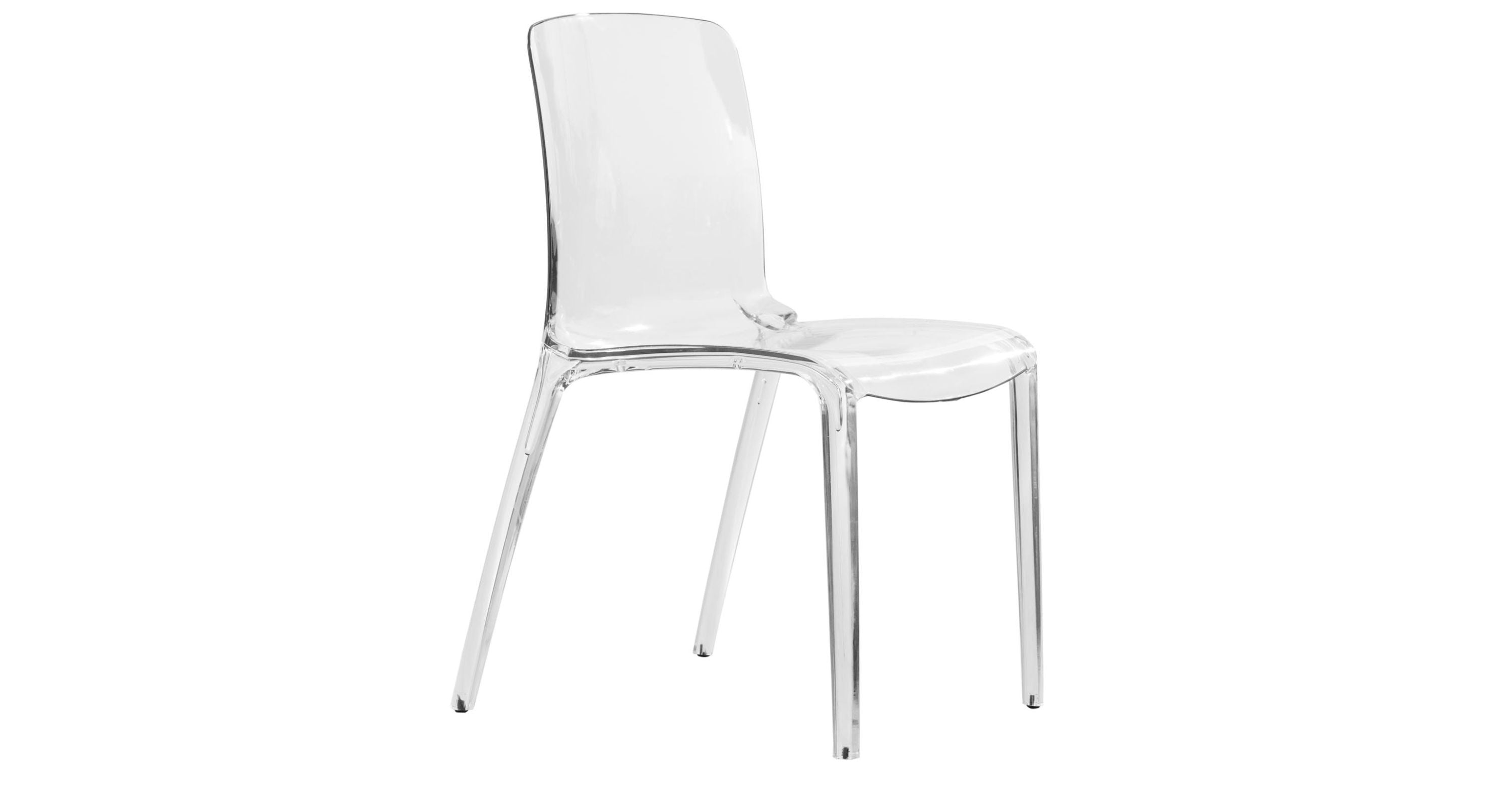 Murray Stackable Dining Side Chair in Plastic Clear