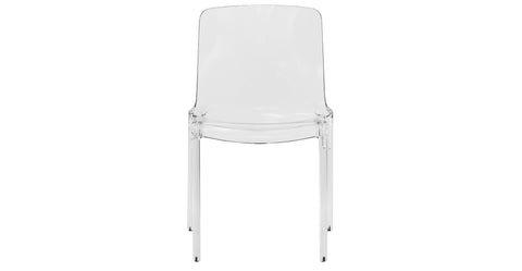 Murray Stackable Dining Side Chair in Plastic Clear