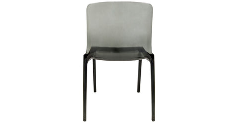 Murray Stackable Dining Side Chair in Plastic Black