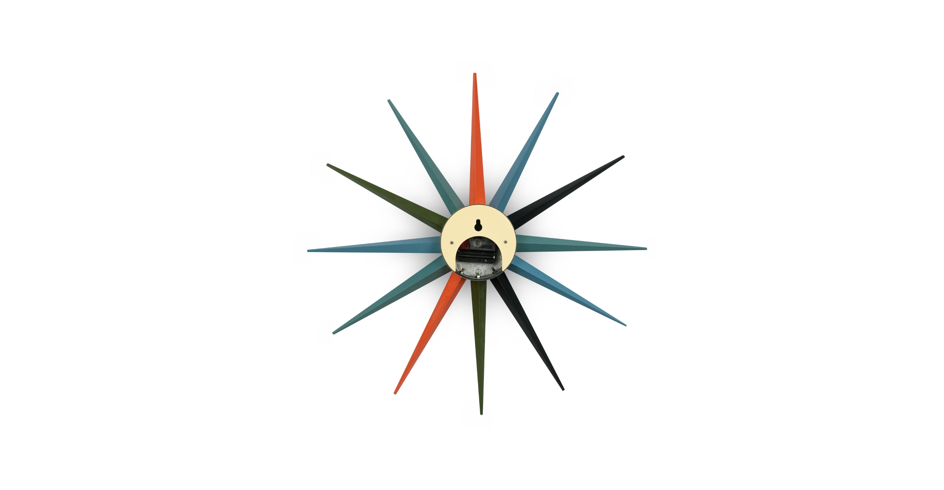 Maxi Modern Design Metal Star Silent Non-Ticking Wall Clock Multi