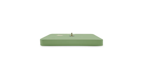 Manchester Modern Square Silent Non-Ticking Wall Clock Ocean Green