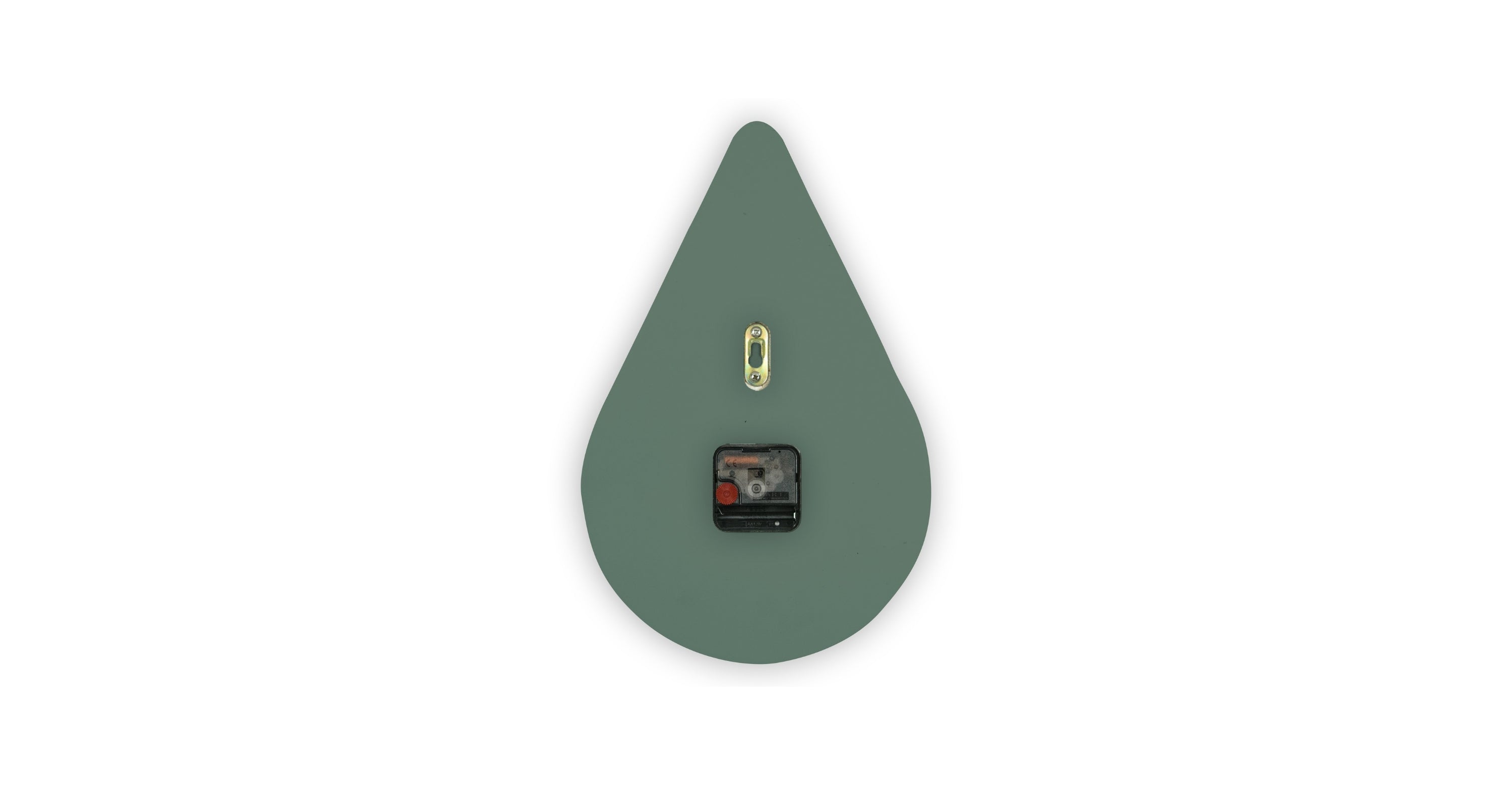 Manchester Modern Tear-Drop Silent Non-Ticking Wall Clock Ocean Green