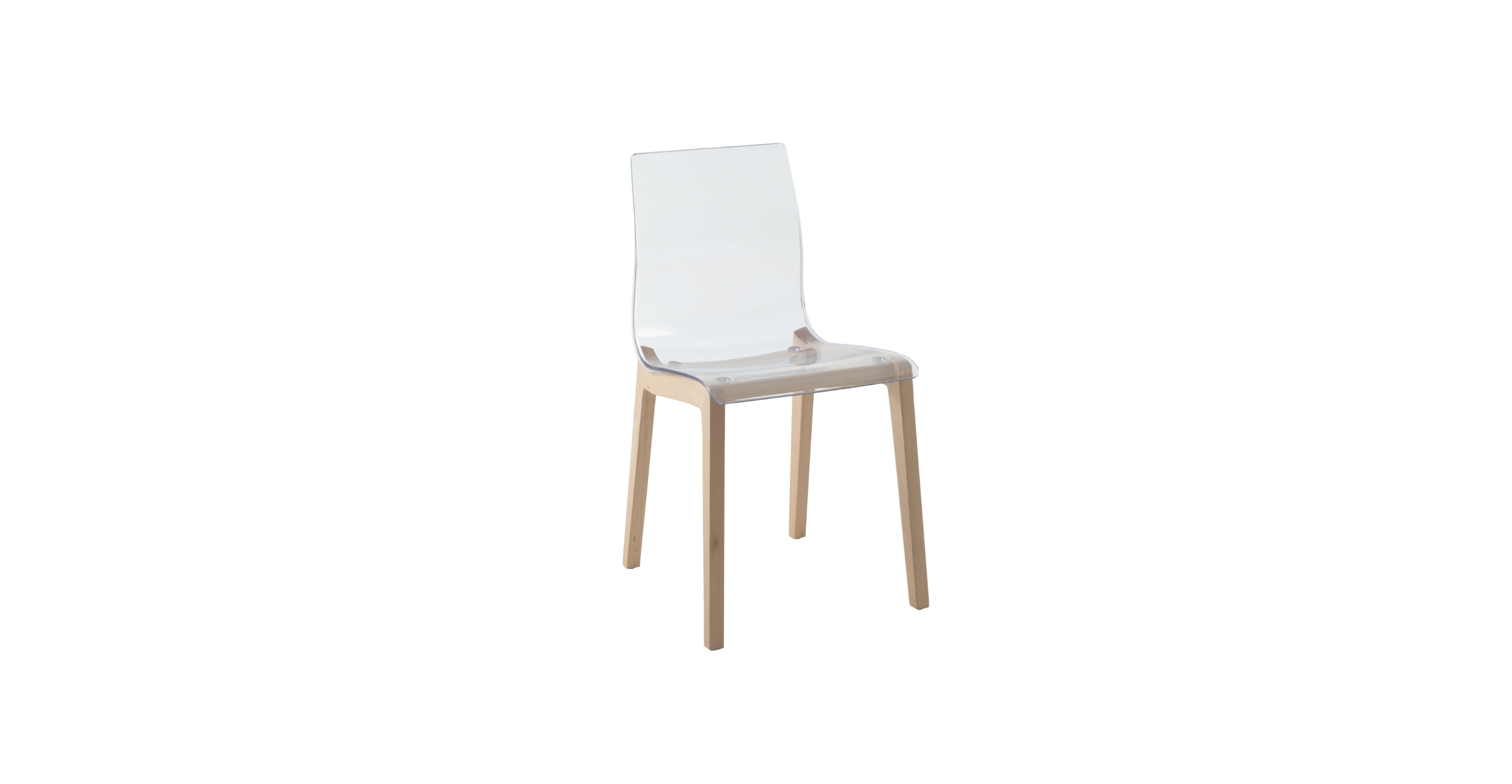 Marsden Modern Dining Side Chair with Beech Wood Legs, Set of 2 Natural Wood