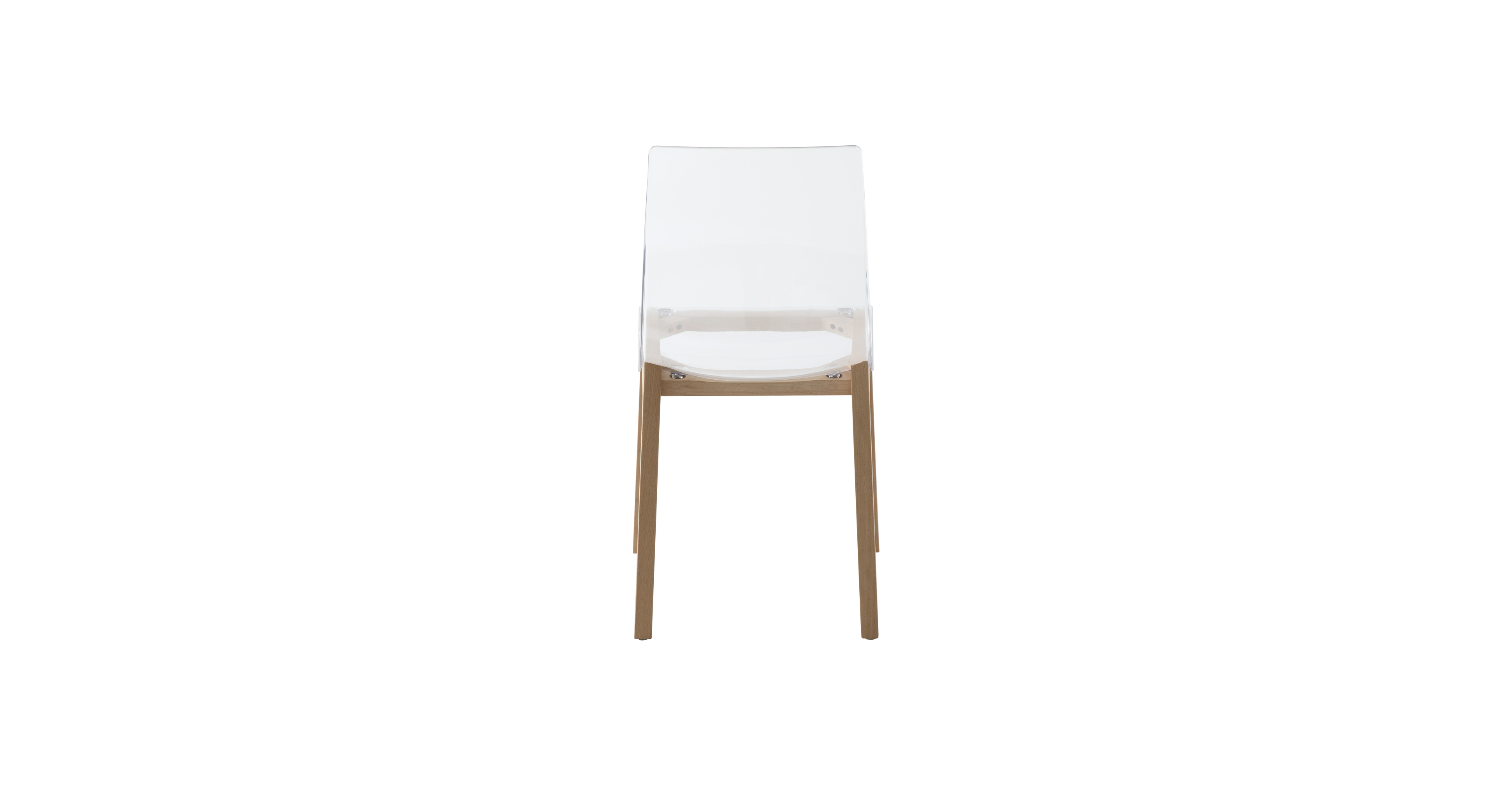 Marsden Modern Dining Side Chair with Beech Wood Legs, Set of 2 Natural Wood