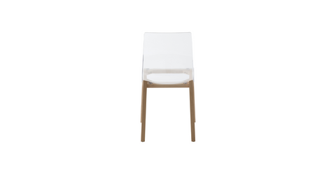 Marsden Modern Dining Side Chair with Beech Wood Legs, Set of 2 Natural Wood