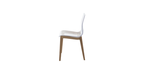 Marsden Modern Dining Side Chair with Beech Wood Legs, Set of 2 Natural Wood