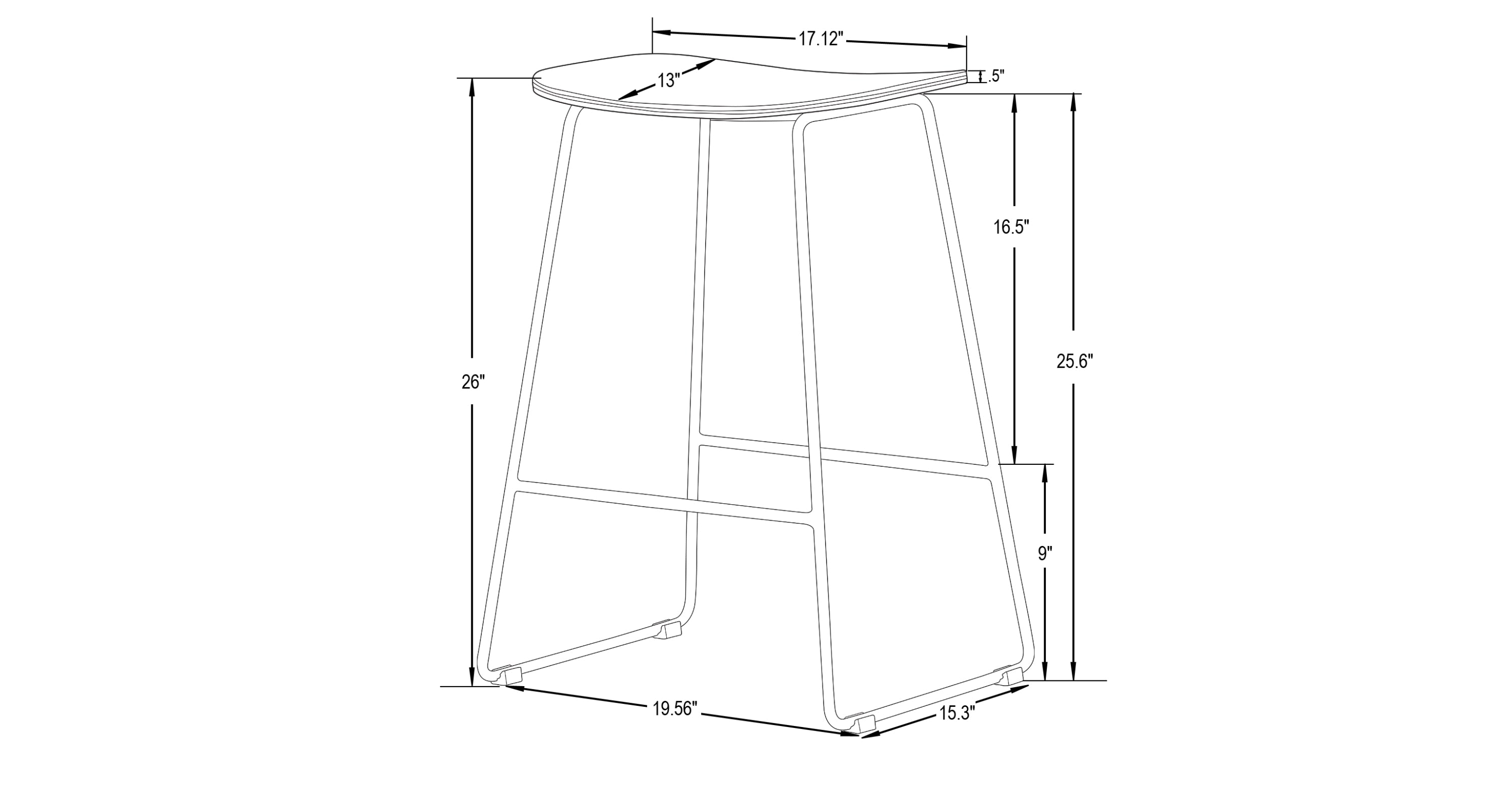 Melrose Modern Wood Counter Stool With Chrome Frame Natural Wood