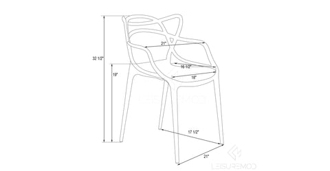 Milan Modern Wire Design Dining Chair Clear