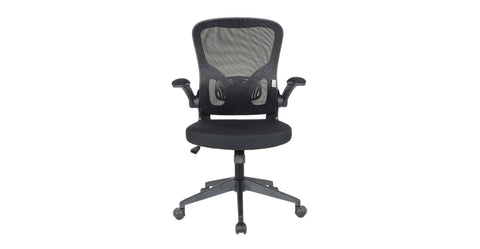 Newton Mesh Ergonomic Office Chair Adjustable Height with Flip Armrest Beige