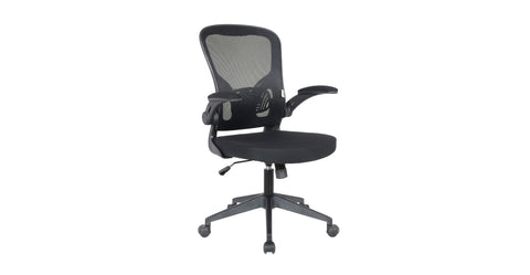 Newton Mesh Ergonomic Office Chair Adjustable Height with Flip Armrest Black