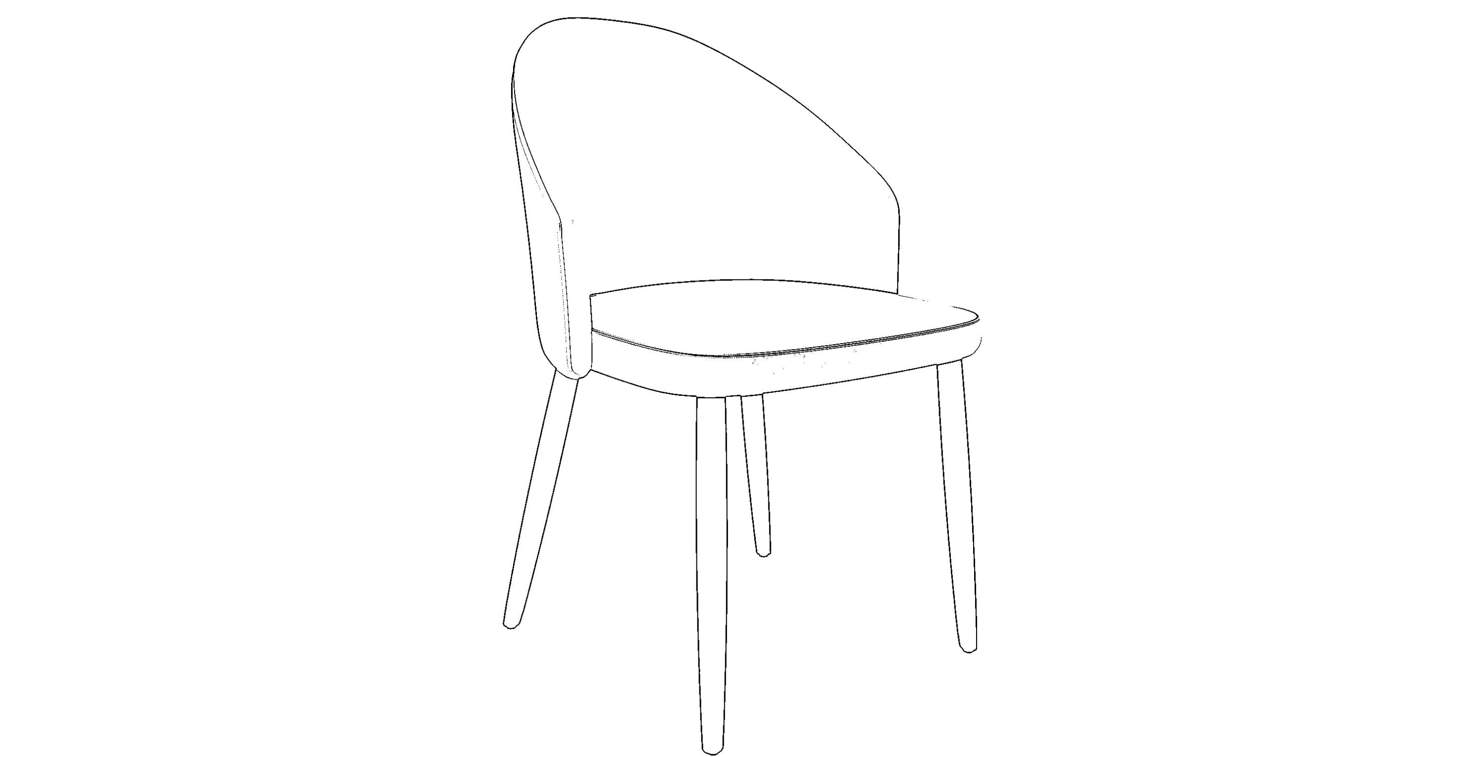 Paradiso Dining Chairs Leather Seat and Curved Back with Oak Wood Legs Green/Light Grey