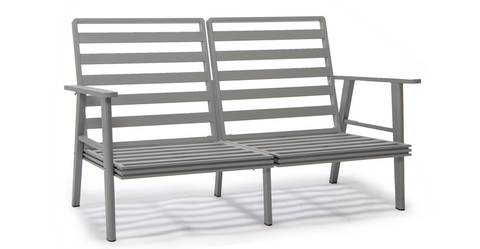 Walbrooke Aluminum Patio Conversation With Slats Design Fire Pit Table & Tank Holder