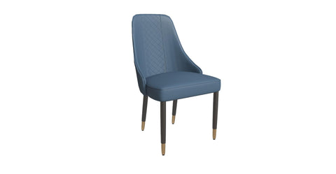 Allure Dining Chairs Fabric/Leather Seat and Back in Oak Wood