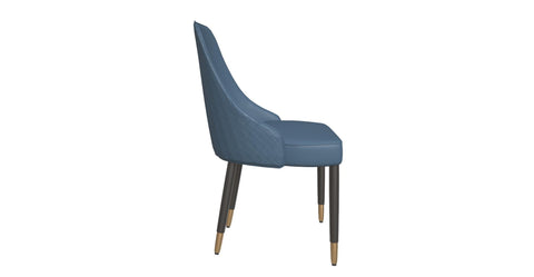 Allure Dining Chairs Fabric/Leather Seat and Back in Oak Wood