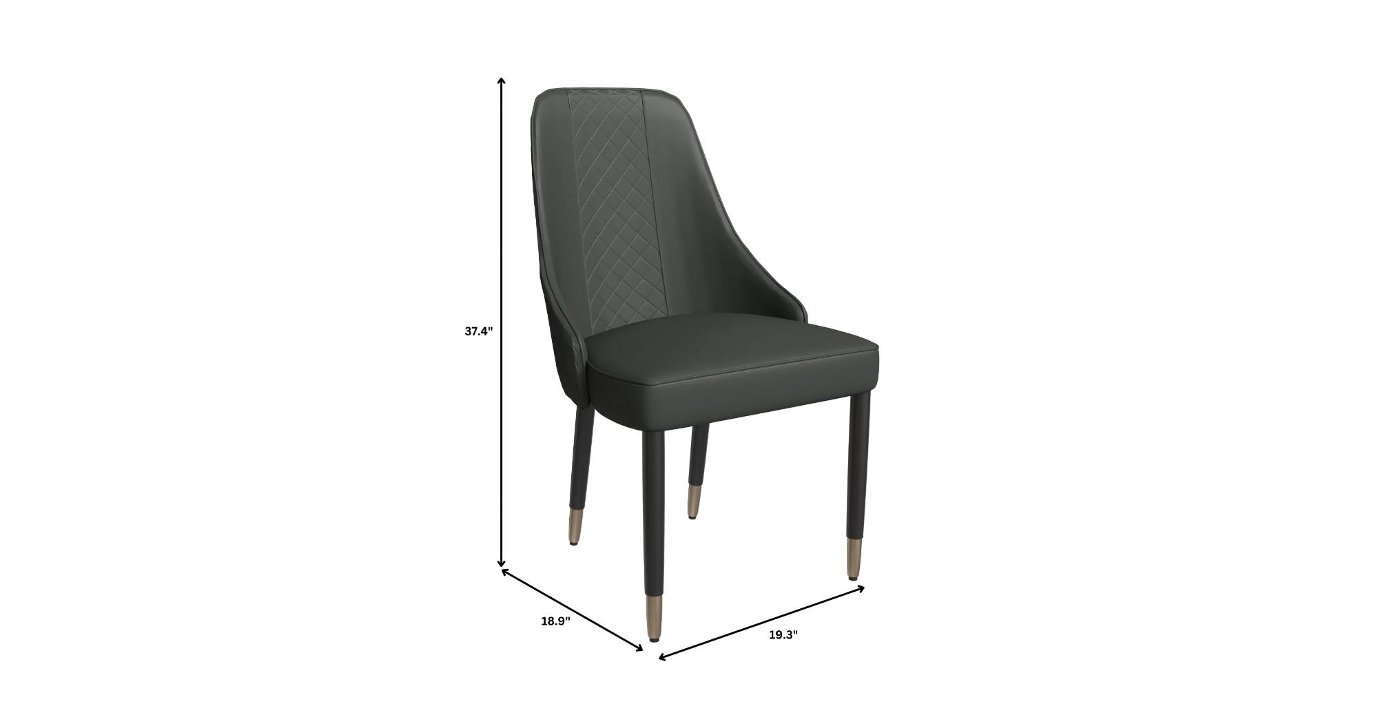 Allure Dining Chairs Fabric/Leather Seat and Back in Oak Wood