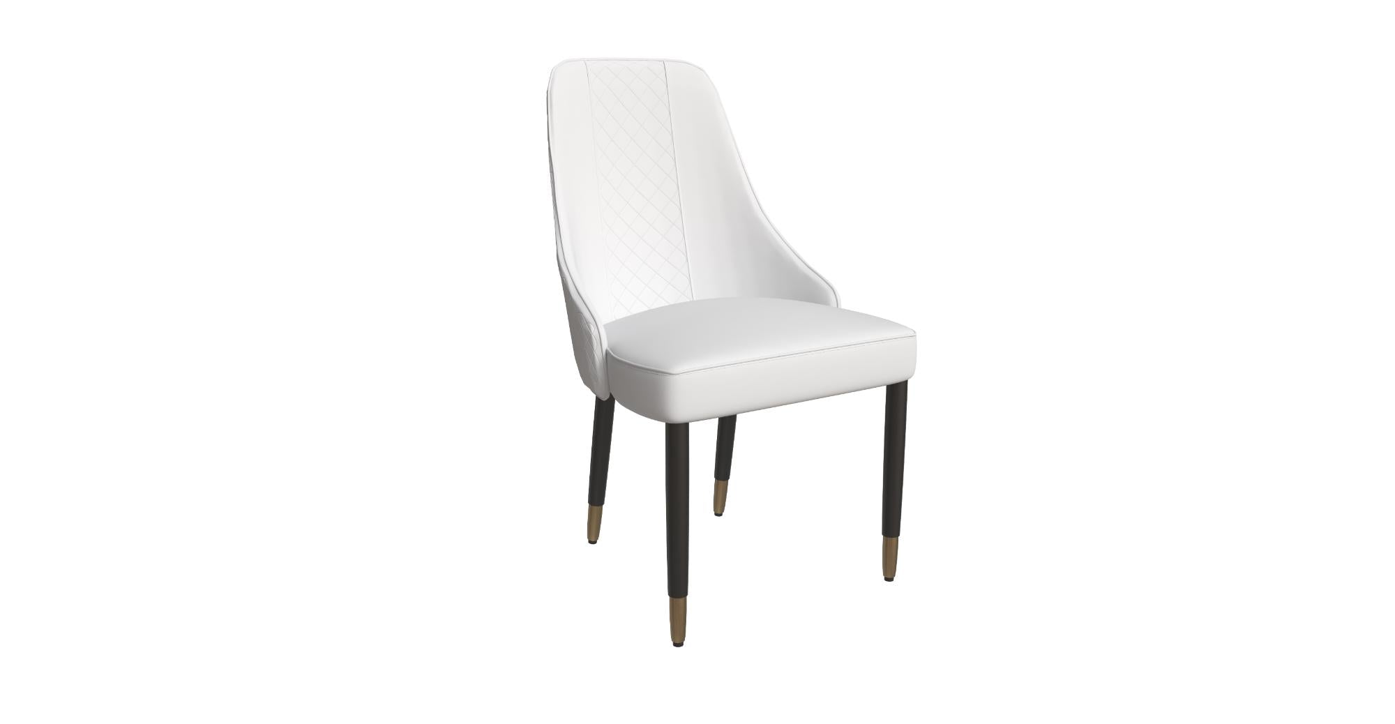 Allure Dining Chairs Fabric/Leather Seat and Back in Oak Wood