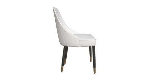 Allure Dining Chairs Fabric/Leather Seat and Back in Oak Wood