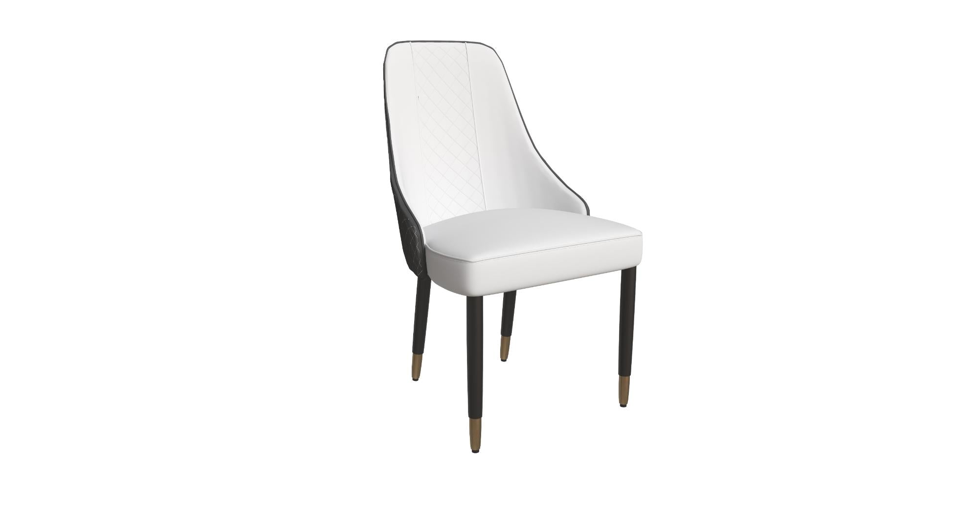 Allure Dining Chairs Fabric/Leather Seat and Back in Oak Wood