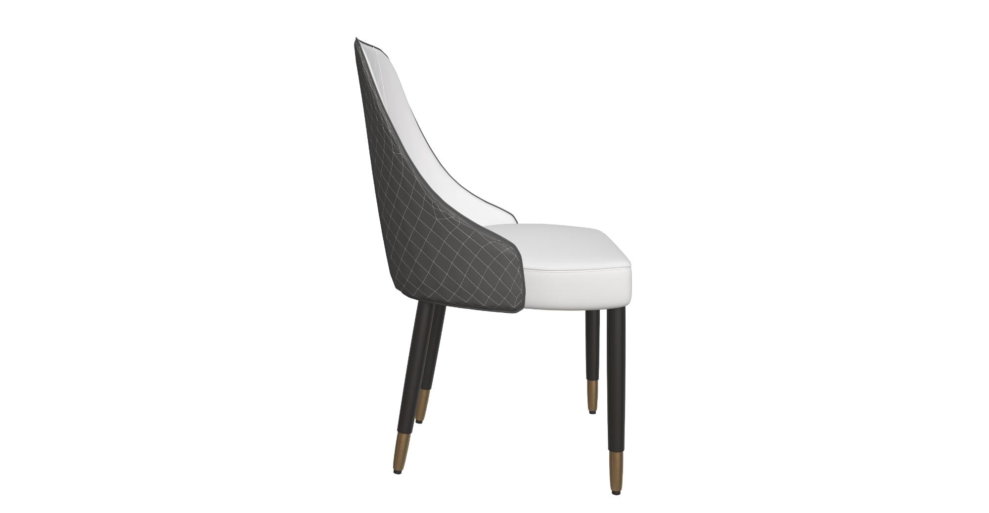 Allure Dining Chairs Fabric/Leather Seat and Back in Oak Wood