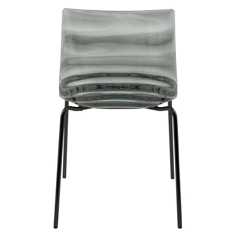 Astor Dining Chairs with ABS Plastic Seats in Black Stainless Steel