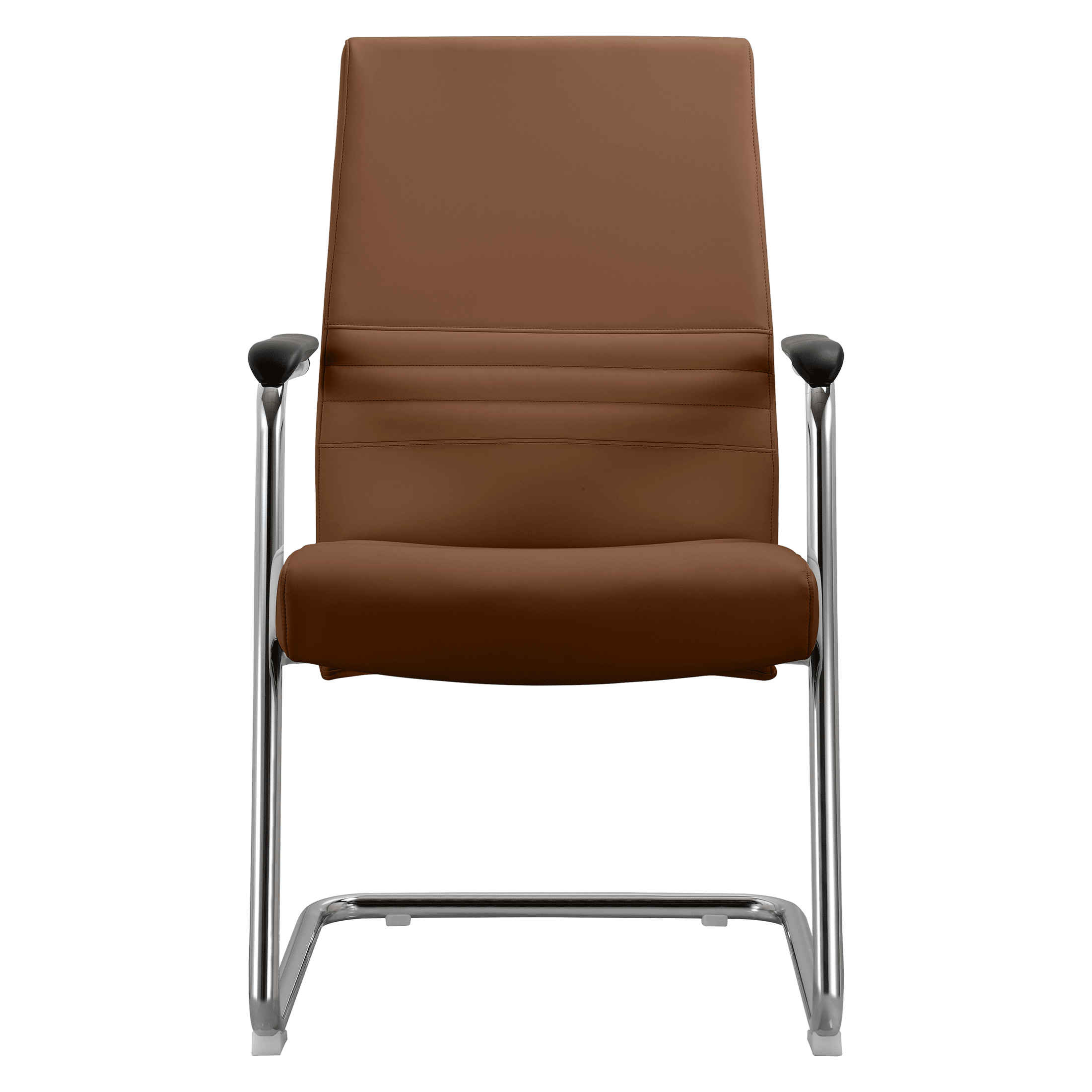 Aleen Office Chair with Upholstered Seat and Metal Armrest