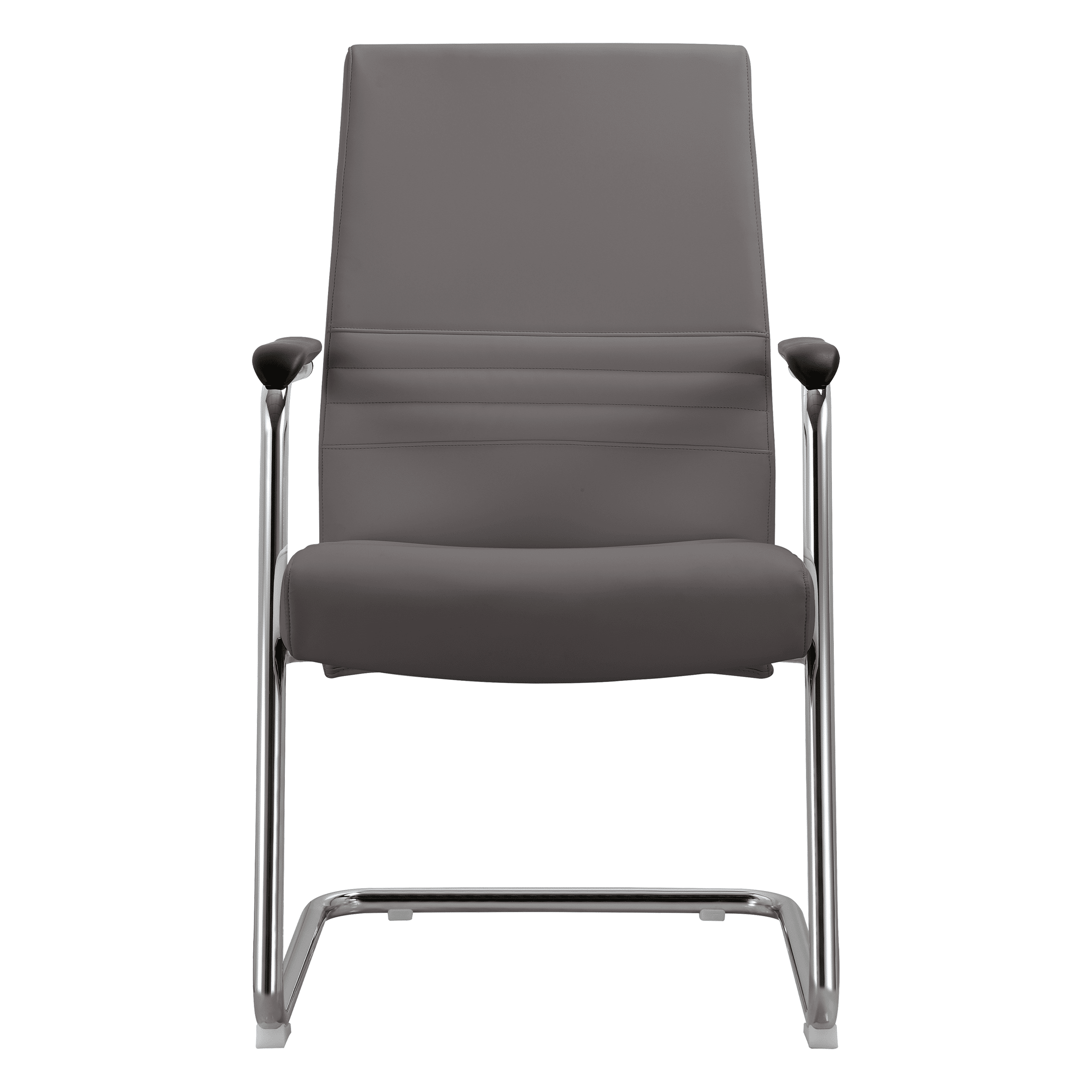 Aleen Office Chair with Upholstered Seat and Metal Armrest