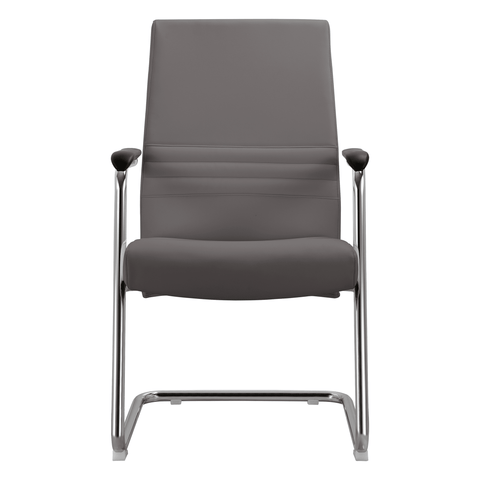 Aleen Office Chair with Upholstered Seat and Metal Armrest