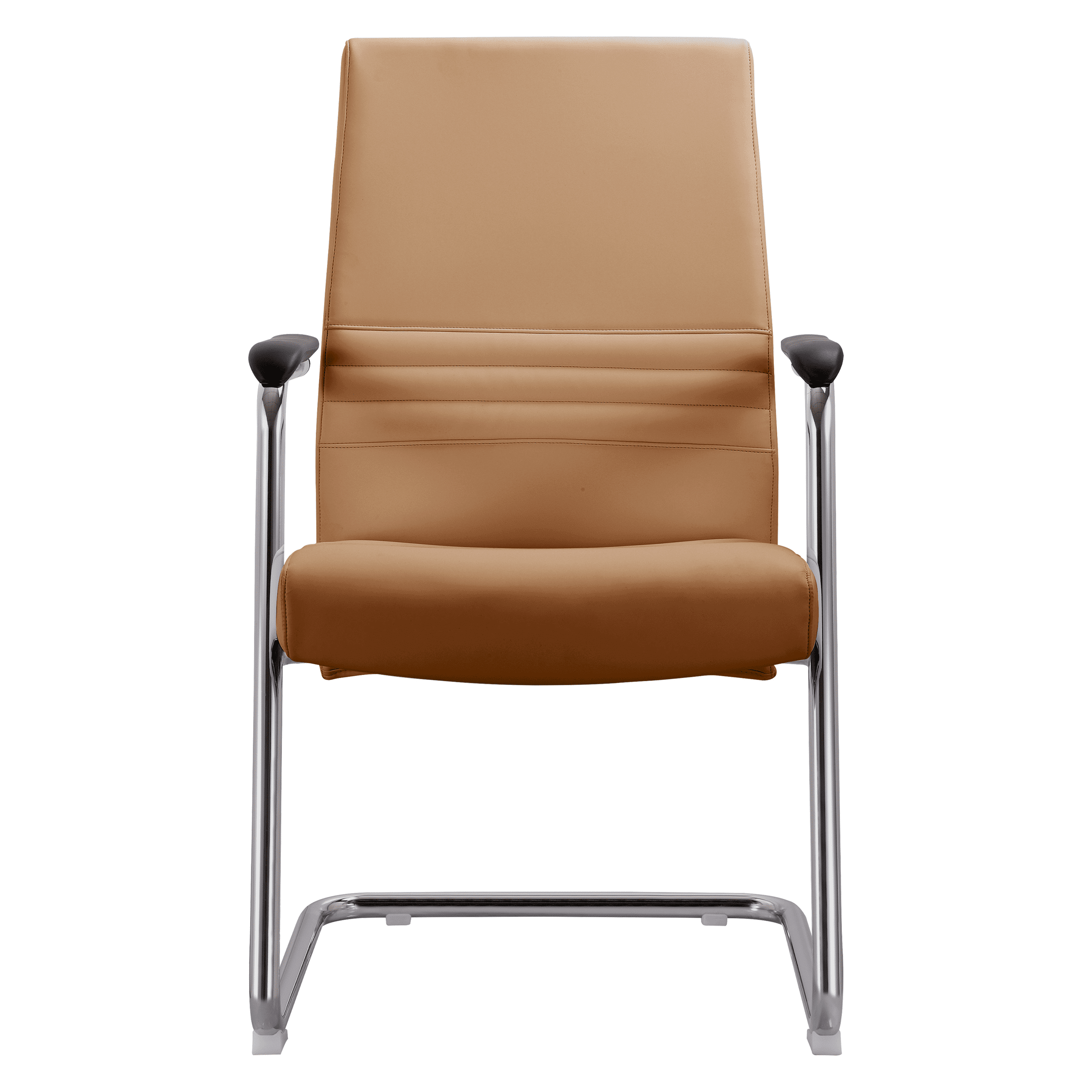 Aleen Office Chair with Upholstered Seat and Metal Armrest