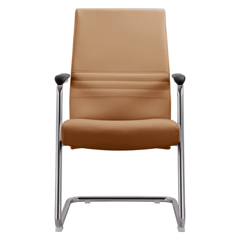 Aleen Office Chair with Upholstered Seat and Metal Armrest