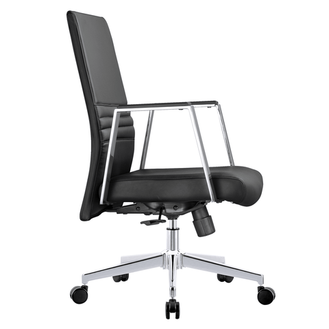 Aleen Leather Office Chair with Adjustable Height, Tilt and 360 Degree Swivel