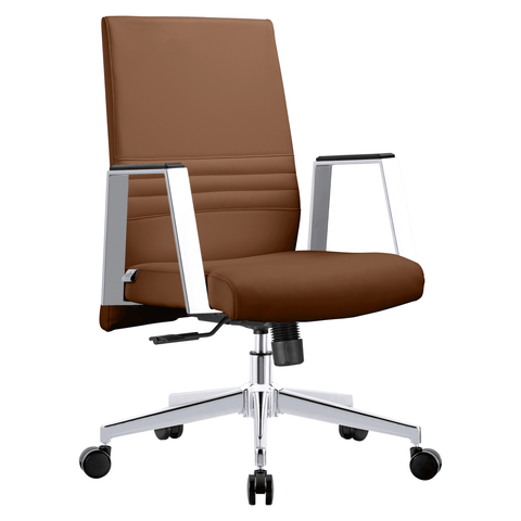 Aleen Leather Office Chair with Adjustable Height, Tilt and 360 Degree Swivel