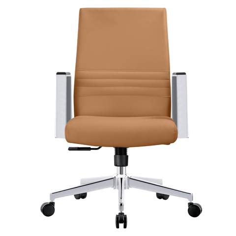 Aleen Leather Office Chair with Adjustable Height, Tilt and 360 Degree Swivel