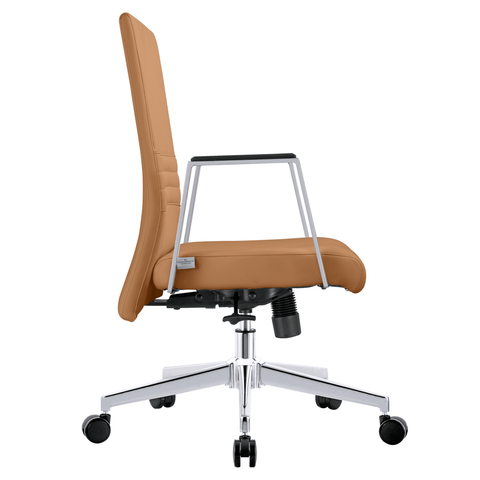 Aleen Leather Office Chair with Adjustable Height, Tilt and 360 Degree Swivel