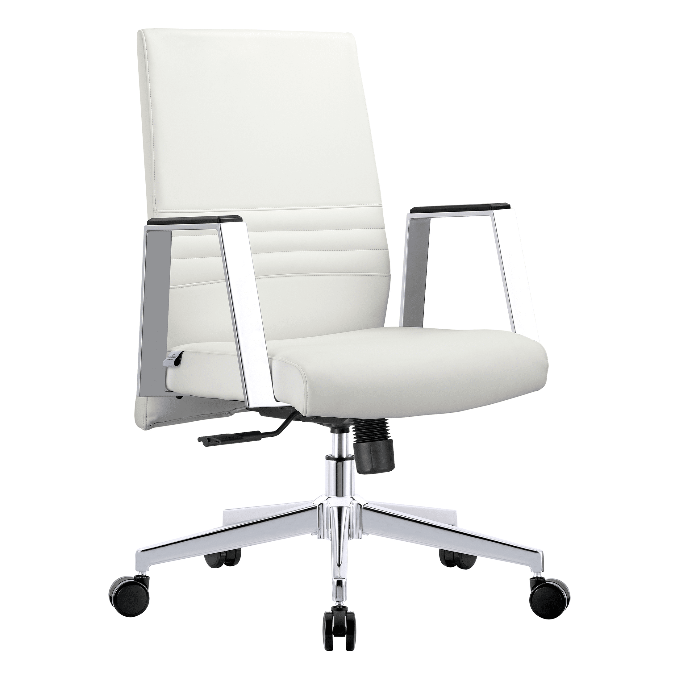 Aleen Leather Office Chair with Adjustable Height, Tilt and 360 Degree Swivel