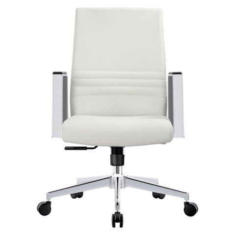 Aleen Leather Office Chair with Adjustable Height, Tilt and 360 Degree Swivel