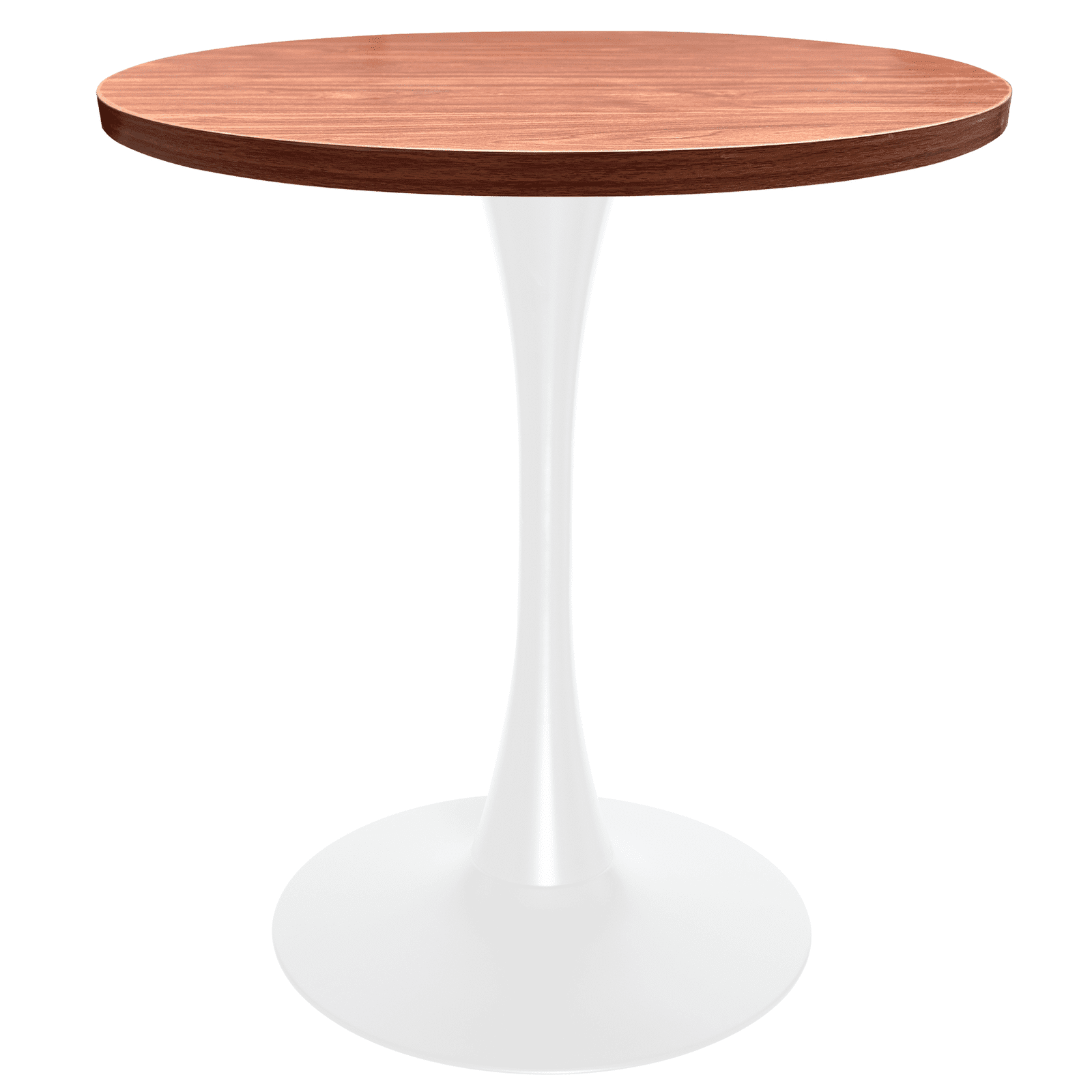 Bristol 27" Round Dining Table with MDF Tableop and White Iron Base