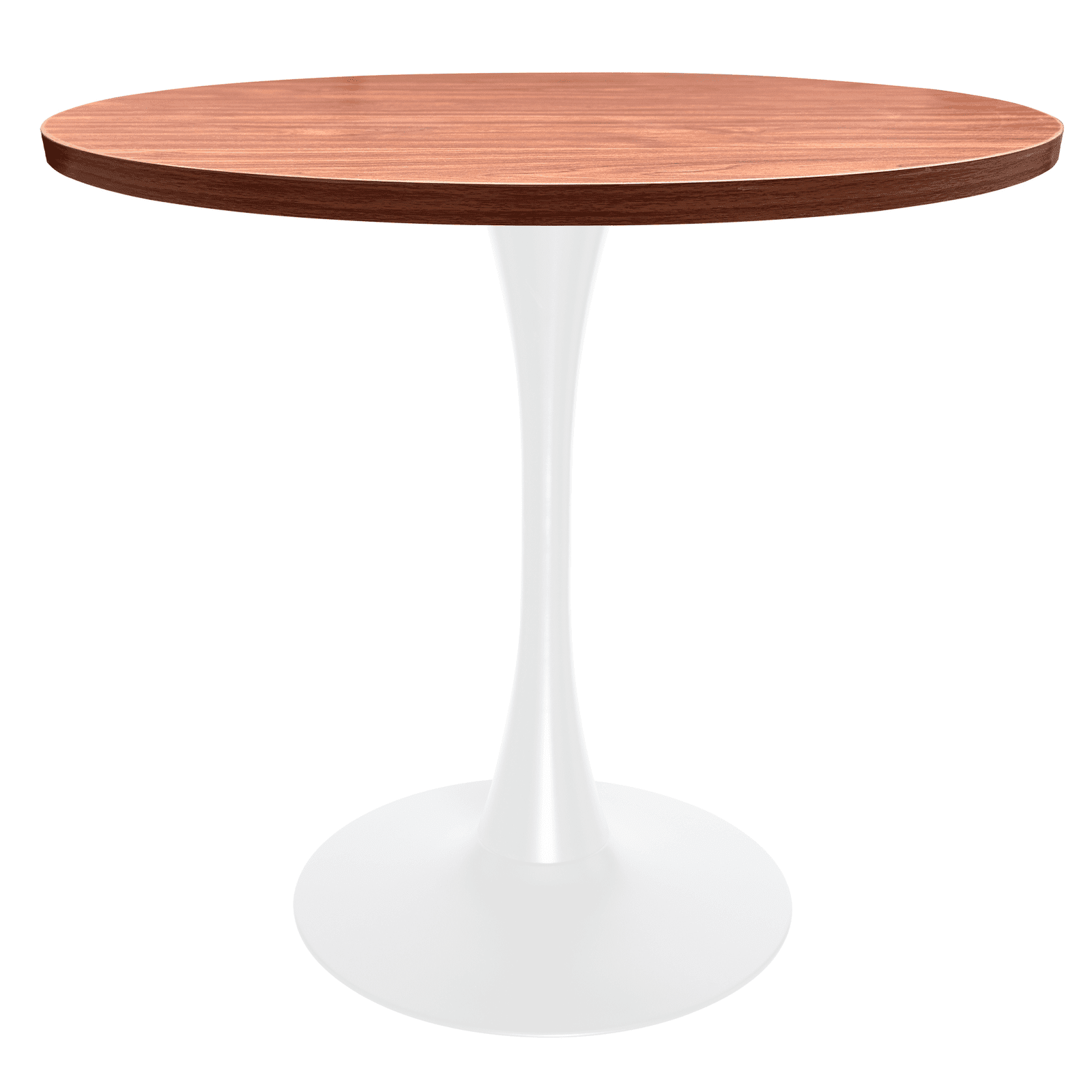 Bristol 27" Round Dining Table with MDF Tableop and White Iron Base