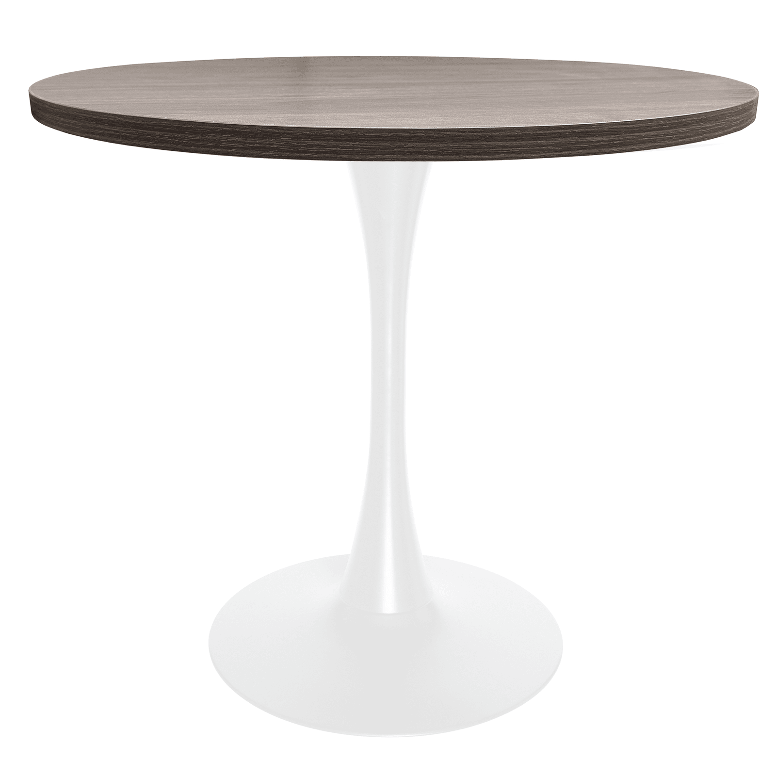 Bristol 27" Round Dining Table with MDF Tableop and White Iron Base