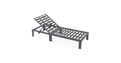 Chelsea Outdoor Chaise Lounge Chair With Side Table and Removable Cushions