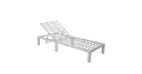 Chelsea Outdoor Chaise Lounge Chair With Side Table and Removable Cushions