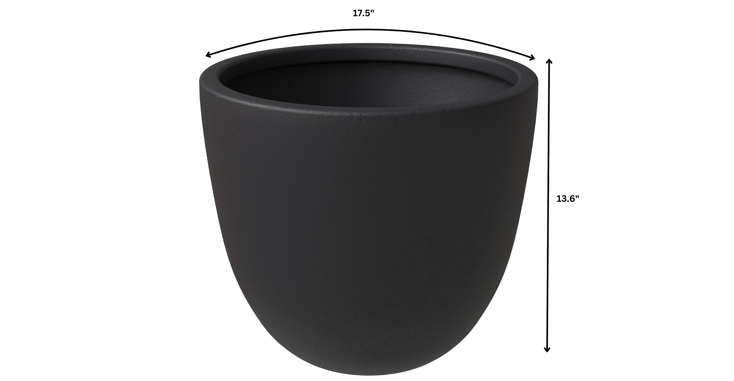 Dahlia Modern Fiberstone and MgO Clay Planter Pot for Indoor and Outdoor