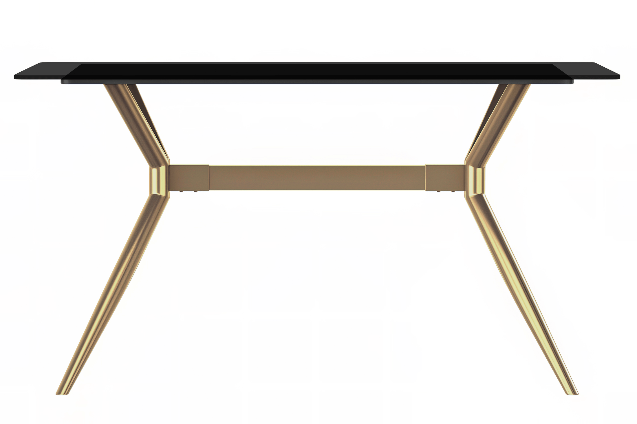 Elega Rectangular Dining Table with Sintered Stone or Glass Rectangular Top and Stainless Steel Base