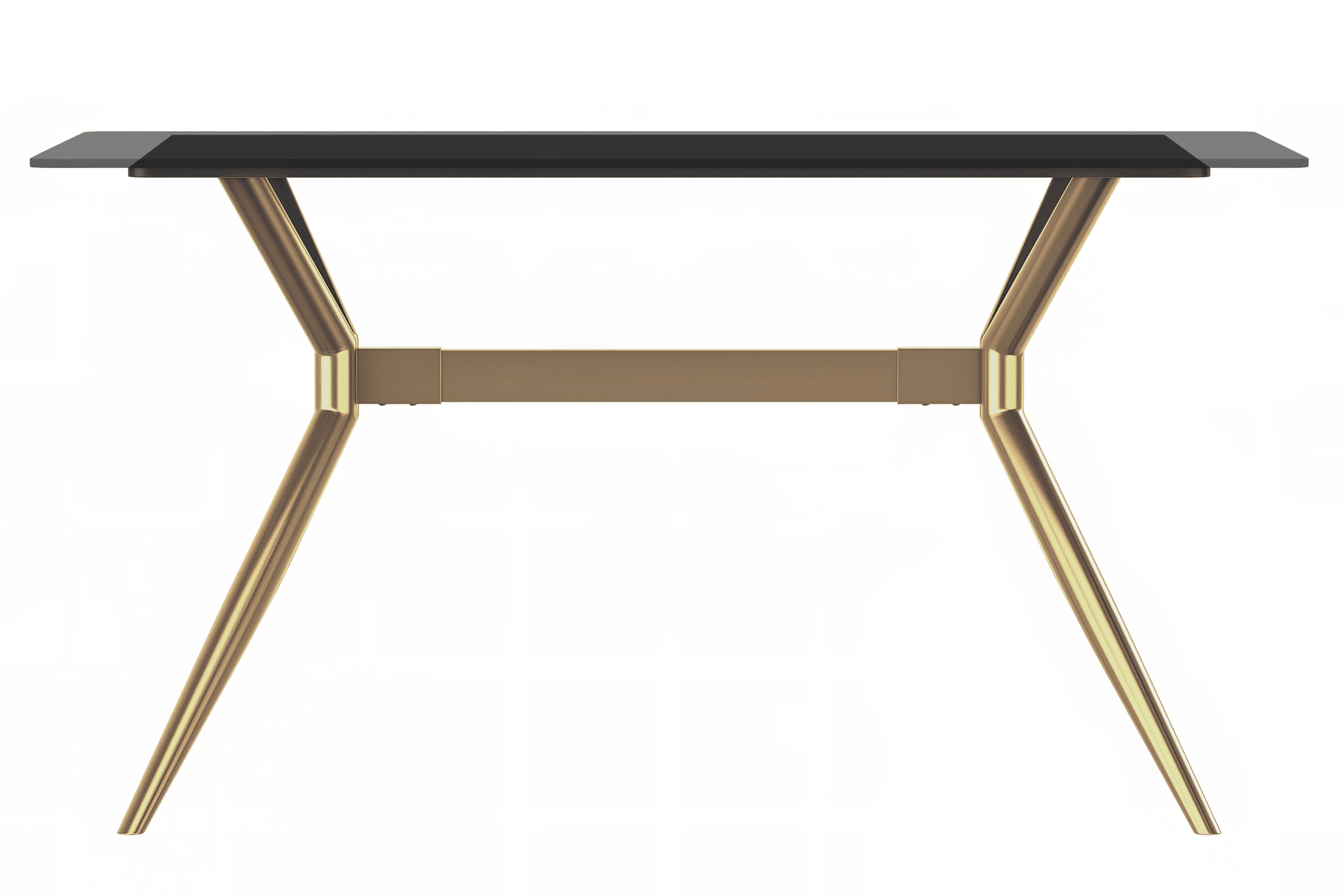 Elega Rectangular Dining Table with Sintered Stone or Glass Rectangular Top and Stainless Steel Base