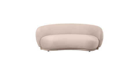 Faze 3-Seater Wide Couch Sofa Upholstered in Velvet