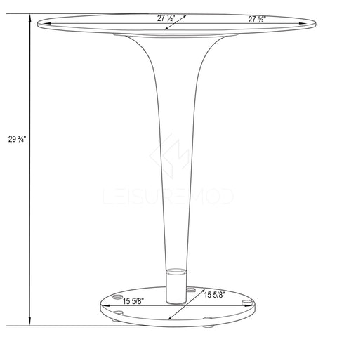 Lonia Modern Clear Glass Top Dining Table With Acrylic Base